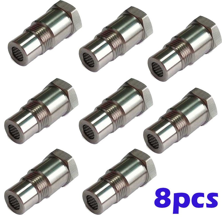 Skaluna® Adaptateur de capteur d’oxygène O2 pour voiture – Filetage M18×1.5 avec prolongateur de sonde lambda