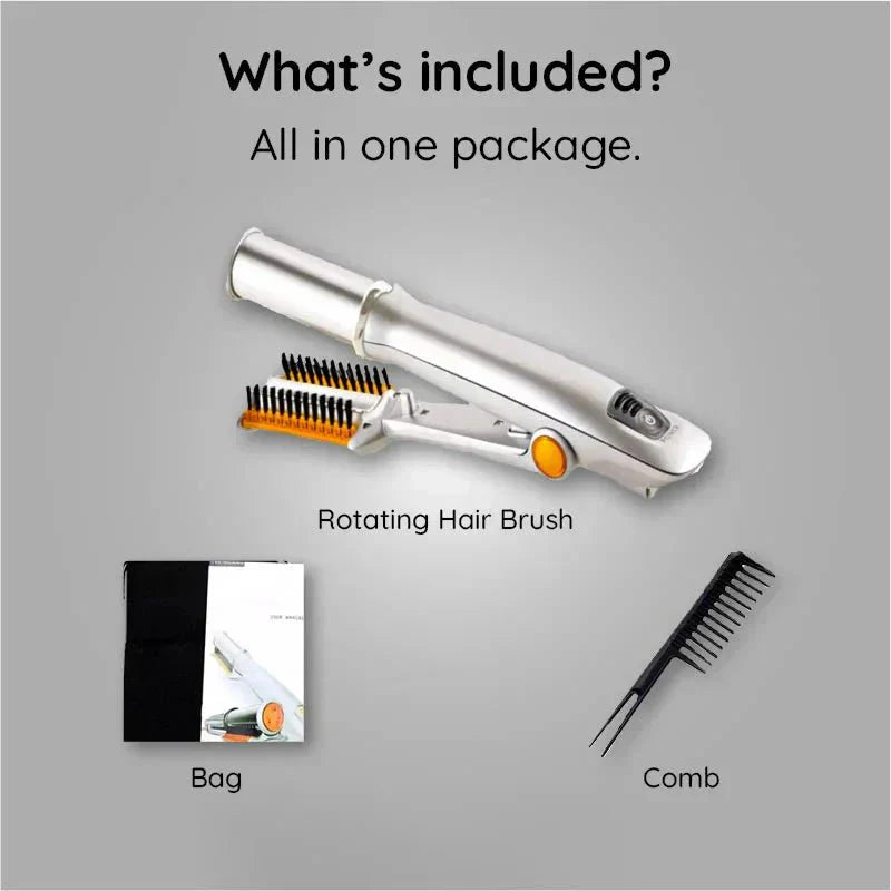 Skaluna® Brosse lissante rotative 2 en 1 – Fer à lisser et volumisateur professionnel