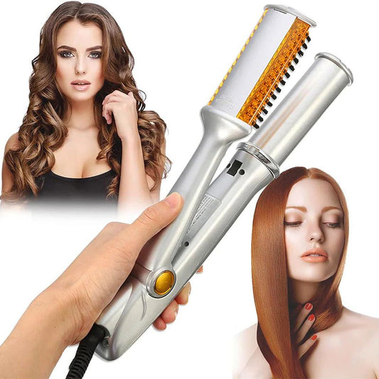 Skaluna® Brosse lissante rotative 2 en 1 – Fer à lisser et volumisateur professionnel